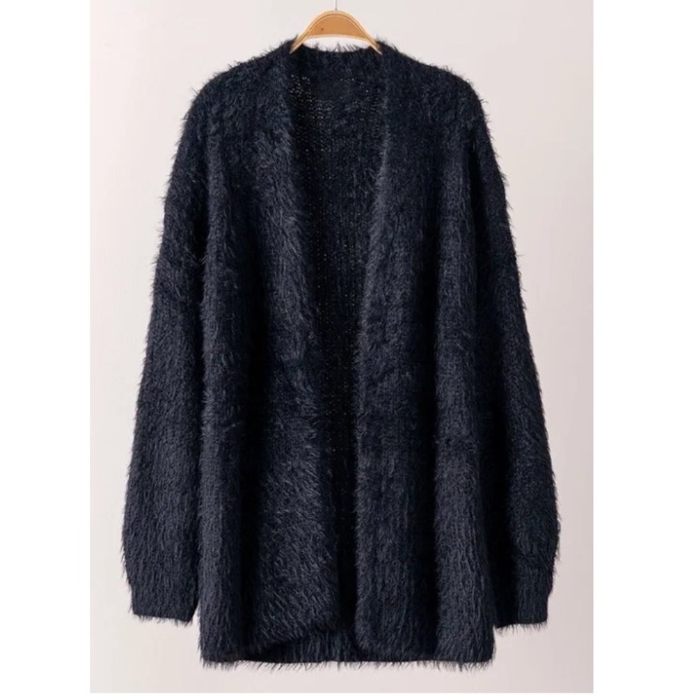 Fuzzy soft cardigan